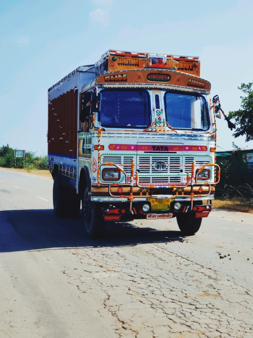 Truck on Highway Rajasthan